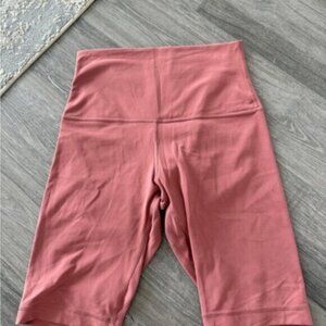 Lululemon Athletica Pink Athletic Shorts High-Waisted